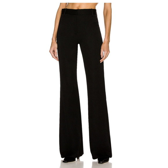 Nili Lotan 6 Arielle 100% Wool Dress Pants $595 Straight Leg Mid Rise Suit Black - Picture 1 of 13